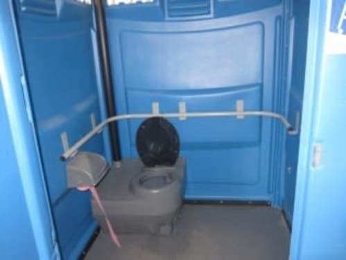 Temporary accessible toilet
