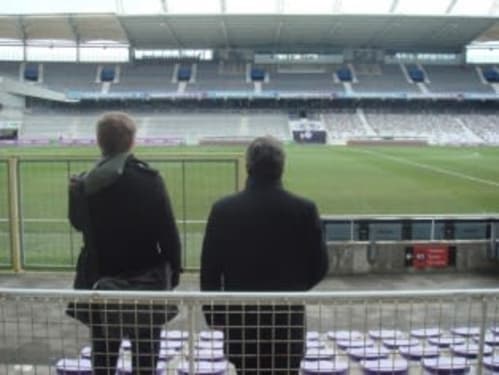 View from wheelchair user spaces in south stand