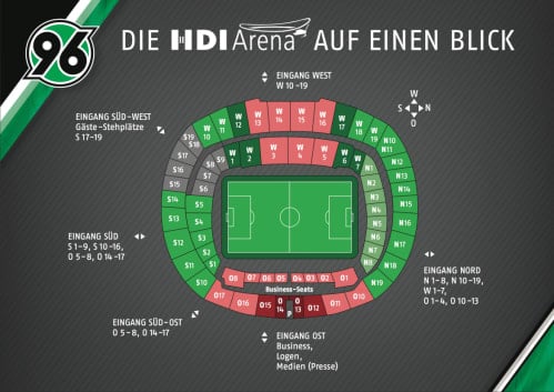 HDI Arena map