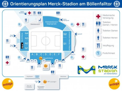 Merck-Stadion map
