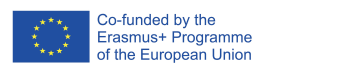 EU flag along with the text: Co-funded by Erasmus+