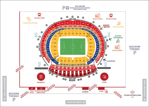 Estadio Wanda Metropolitano  map