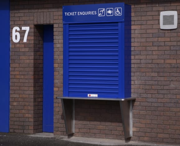 Accessible ticket office window at Goodison Park