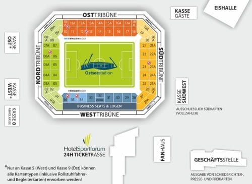 Ostseestadion map