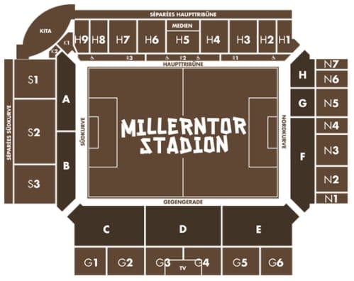Millerntor Stadion map