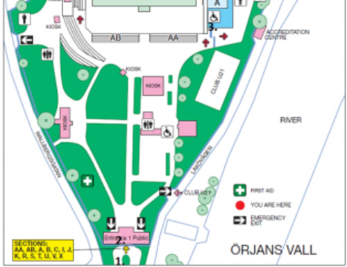 Örjans Vall stadium map