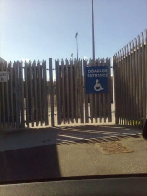 Accessible entrance