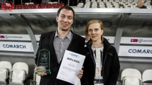 CAFE Award presented to Dariusz Guzik, KS Cracovia