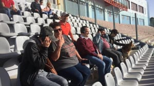 Partially sighted and blind fans celebrate Total Football Total Access in Malta